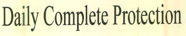 Daily Complete Protection Device mark 2841485 Trademark