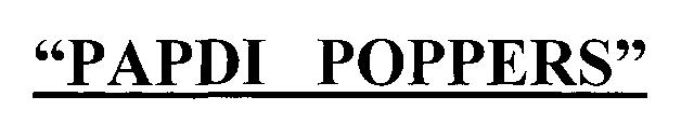 Papdi Poppers (logo) Device mark 2306424 Trademark