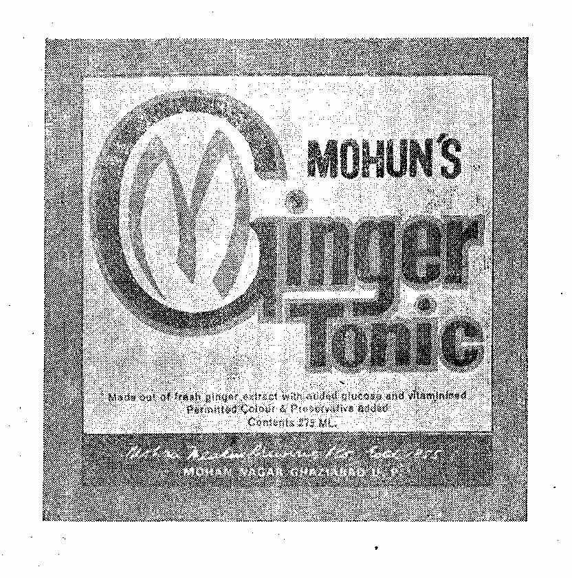 Mohun"s Ginger Tonic M Device mark 285866 Trademark