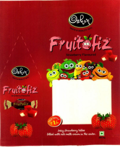 Fruitofiz Strawberry Flavoured Oshon Device mark 2813693 Trademark