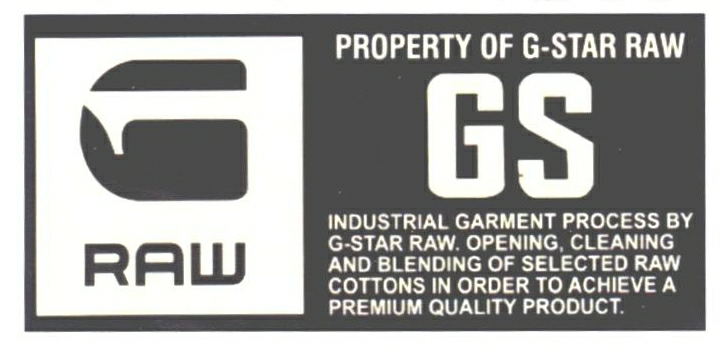 G Raw Property Of G-star Raw Device mark 2296714 Trademark