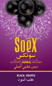 'soex' Herbal Molasses-black Grapes- Composite Label Device mark 2310398 Trademark