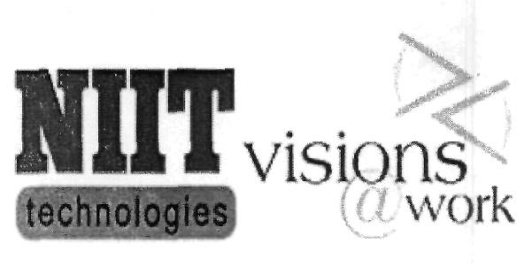 Niit Technologies Visions@work (logo) Device mark 2253246 Trademark