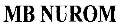 Mb Nurom (device) Device mark 2599521 Trademark