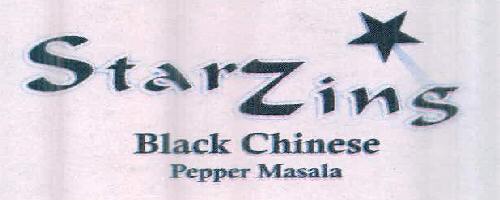 Starzins Black Chinese Pepper Masala (device Of Star) Device mark 2439857 Trademark