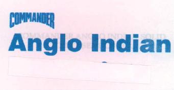 Commander Anglo Indian Device mark 2232578 Trademark