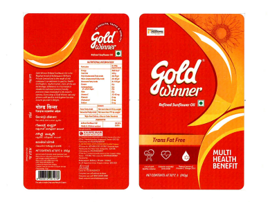 Gold Winner Refined Sunflower Oil Device mark 2934031 Trademark