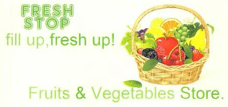 Fresh Stop Fill Up, Fresh Up! Fruits & Vegetables Store. With Device Device mark 2446005 Trademark