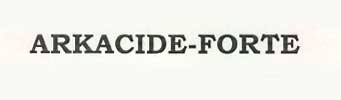 Arkacide-forte Device mark 2080662 Trademark