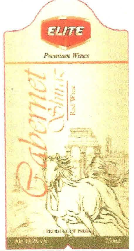 Elite Premium Wines Gabernet Shink Red Wine Device mark 2634036 Trademark