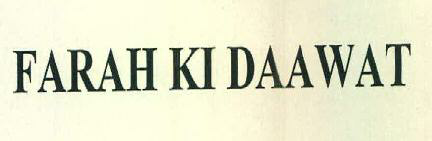 Farah Ki Daawat Device mark 2948982 Trademark