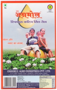 Anmol Refined Cotton Seed Oil (edible Oil) Label Device mark 2743096 Trademark