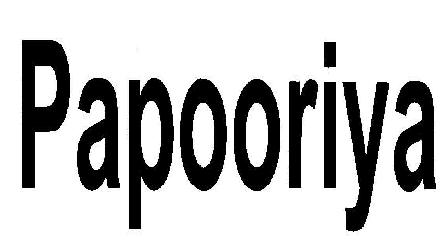 Papooriya (logo) Device mark 2030607 Trademark
