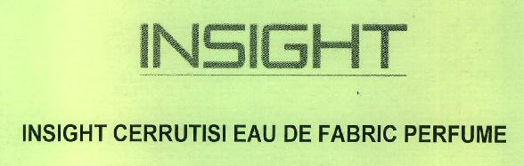 Insight Cerrutisi Eau De Fabric Perfume Device mark 2676311 Trademark