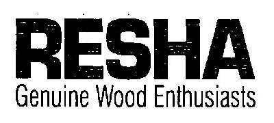 Resha Genuine Wood Enthusiasts Device mark 2894313 Trademark