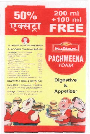 Pachmeena (label) Device mark 2254558 Trademark