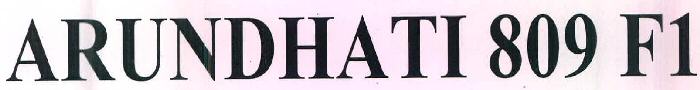 Arundhati 809 F1 Device mark 2773142 Trademark