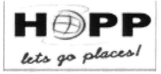 Hopp Lets Go Places (logo) Device mark 2351767 Trademark
