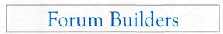 Forum Builders Device mark 2390775 Trademark