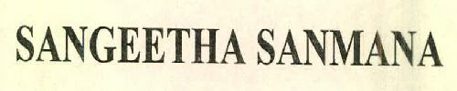 Sangeetha Sanmana Device mark 2552438 Trademark