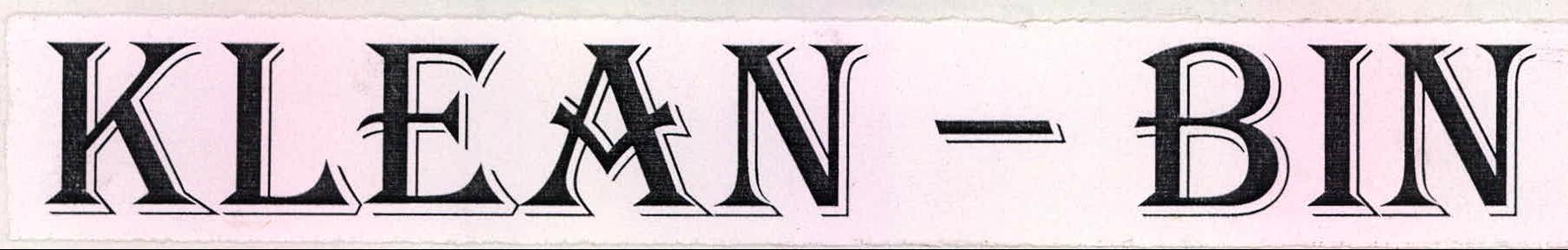 Klean - Bin Device mark 2154183 Trademark