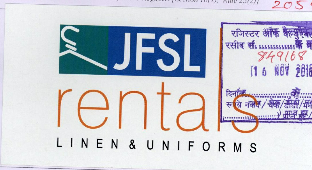 Jfsl Rentals Linen And Uniforms Device mark 2054684 Trademark