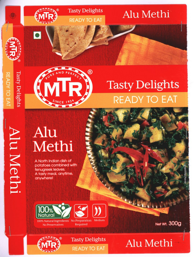 Tasty Delights Mtr Alu Methi Device mark 2391480 Trademark