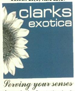 Clarks Exotica (label) Device mark 2659985 Trademark