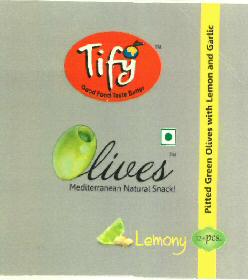 Tify Olives Lemony (label) Device mark 2677762 Trademark