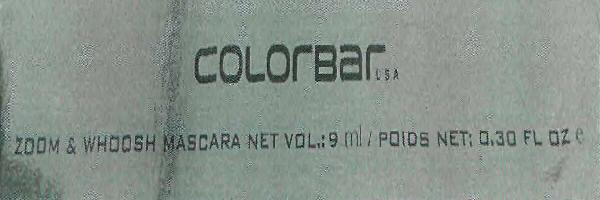 Colorbar Zoom & Whoosh Mascara (label) Device mark 2469555 Trademark