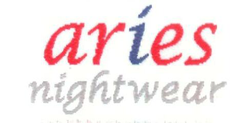 Aries Nightwear (label) Device mark 2346447 Trademark