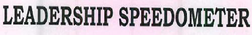 Leadership Speedometer Device mark 2550624 Trademark
