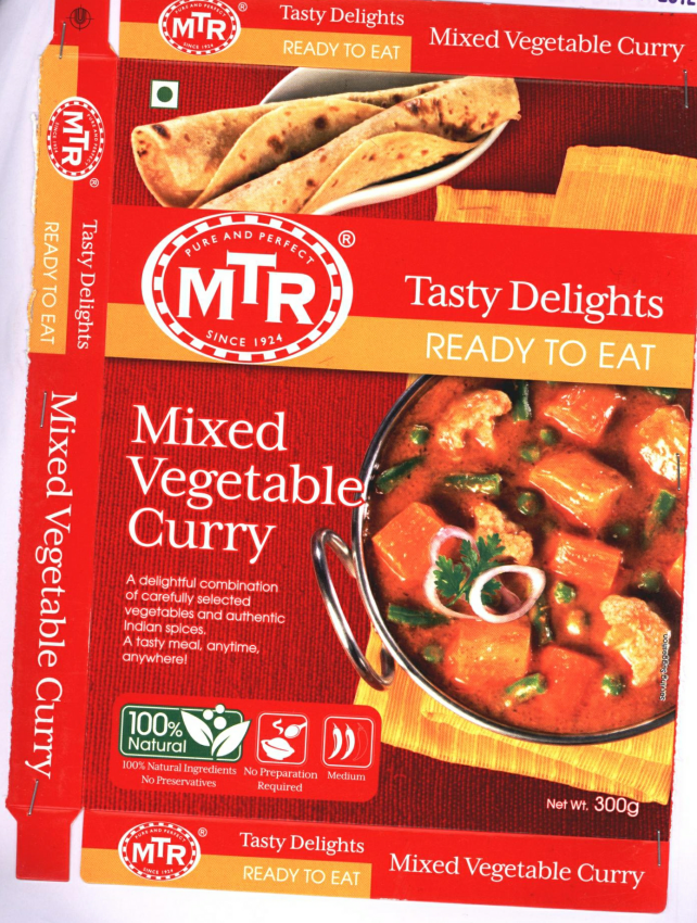 Tasty Delights Mtr Mixed Vegetable Curry Device mark 2391479 Trademark