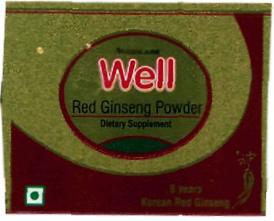Well Red Ginseng Powder (device) Device mark 2302717 Trademark