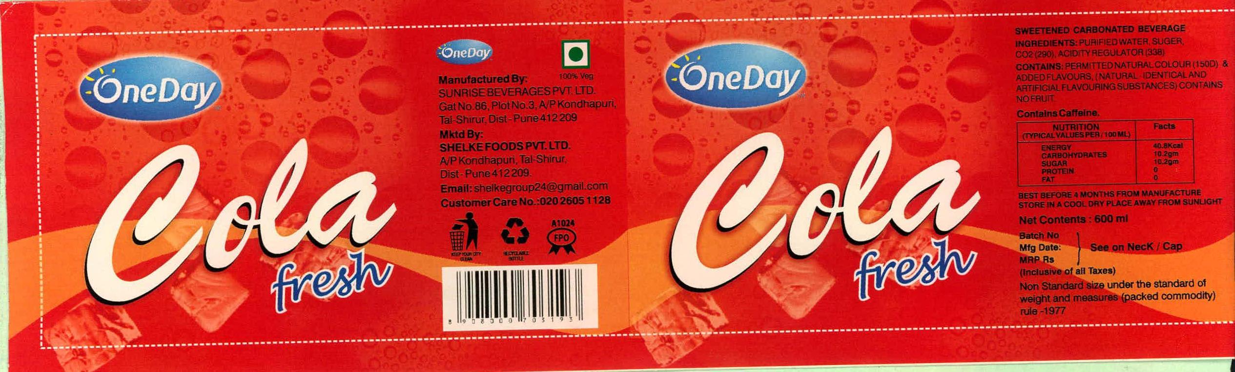 Cola Fresh Device mark 2236006 Trademark