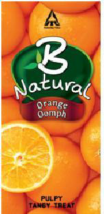 B Natural Orange Oomph Device mark 2952642 Trademark