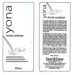 Yona Swan & Snow Device mark 2563986 Trademark