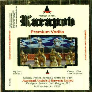 Karapob Premium Vodka Device mark 2525638 Trademark