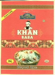 Aeroplane Khan Baba (label) Device mark 2708874 Trademark
