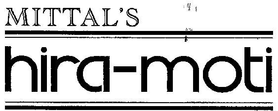 Mittal's Hira-moti (device) Device mark 2151020 Trademark