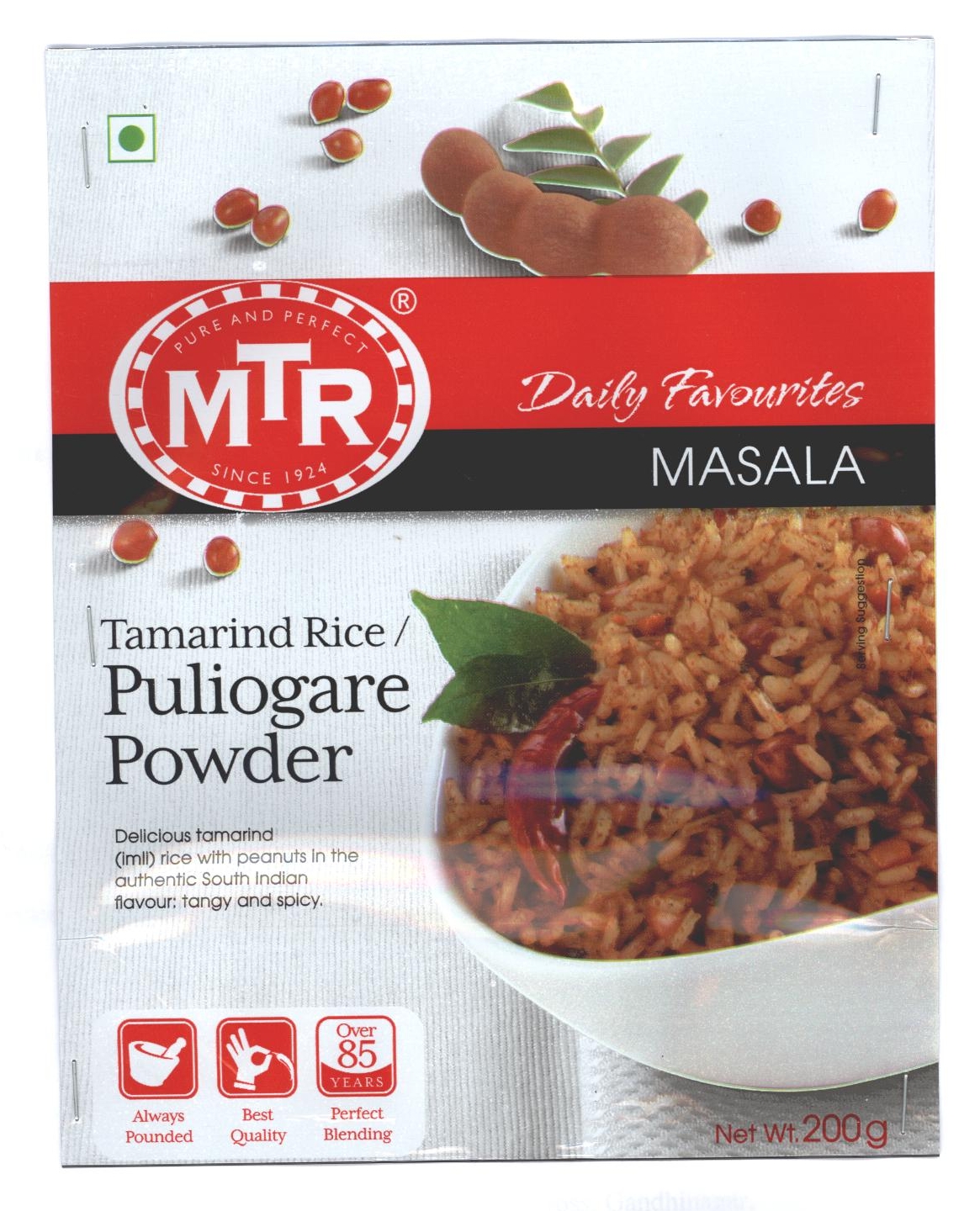 Mtr Daily Favourites Masala Tamarind Rice / Puliogare Powder Device mark 2321134 Trademark