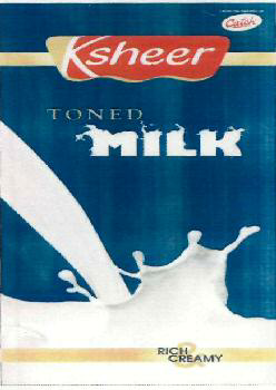 Ksheer Toned Milk (label) Device mark 2477761 Trademark