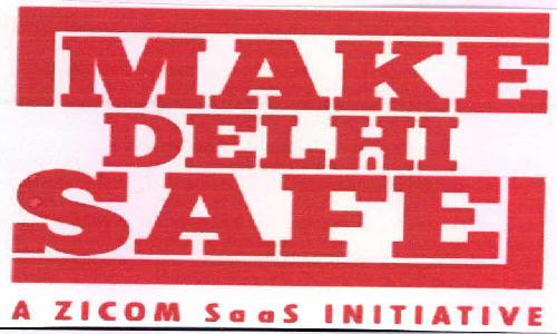 Make Delhi Safe A Zicom Saas Initiative Device mark 2284901 Trademark