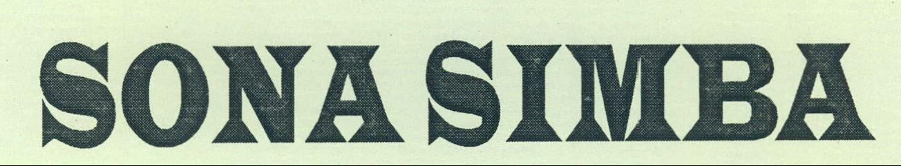 Sona Simba Device mark 2162824 Trademark