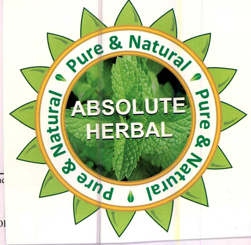 Absolute Herbal Pure & Natural Device mark 2269169 Trademark