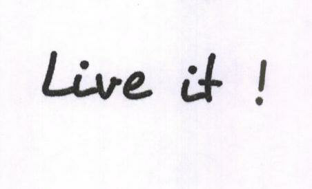 Live It ! Device mark 1461312 Trademark