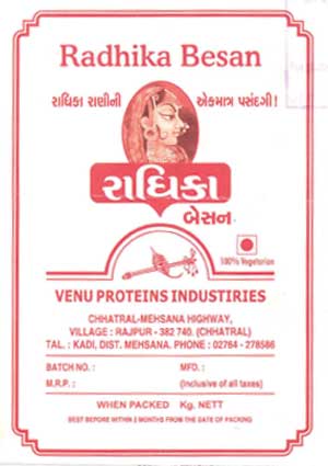 Radhika Besan [label] Device mark 1482897 Trademark