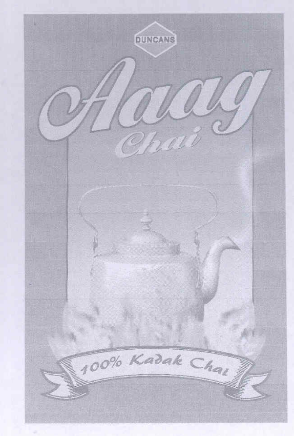 Aaag Chai (dev. Of Kettle) (lable) Device mark 1607055 Trademark