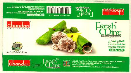 Chandan Mouth Freshener Fresh Mint Device mark 2834075 Trademark