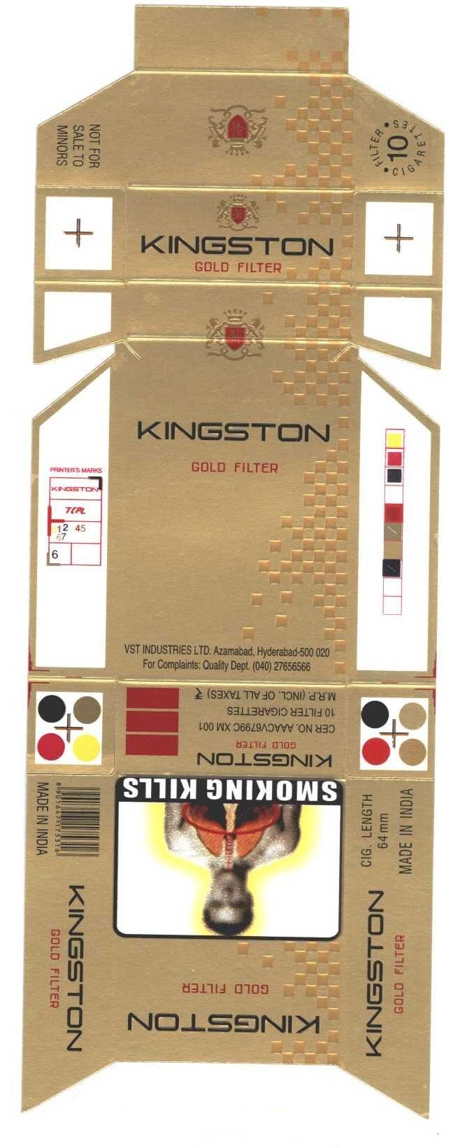Kingston Gold Filter Device mark 2455019 Trademark
